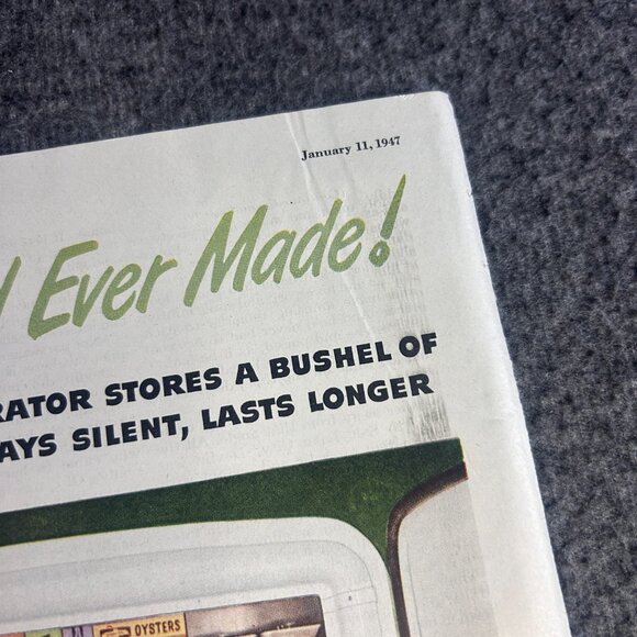 1947 Servel Gas Refrigerators "Stays Silent. Lasts Longer." Vintage Print‎ Ad - Picture 13 of 16
